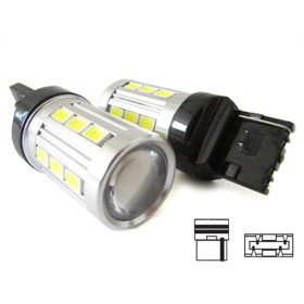 Lampada Led T20 W21W 7440 21 Smd 5730 Super Bianco Luminoso Luci Retromarcia Frecce Auto 12V Senza Polarita