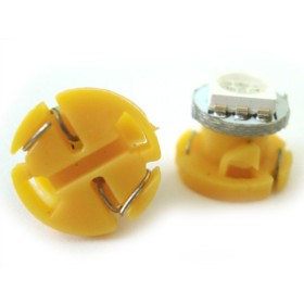 Lampadina Led T4.7 1 Smd 5050 Giallo Arancione Luce Cruscotto e Strumentazione 12V DC