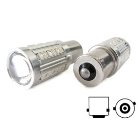 Lampada Led BAU15S PY21W 21 Smd 5730 Arancione Piedi Sfalsati Luci Frecce Auto 12V Camion 24V Con Lente Ingrandimento