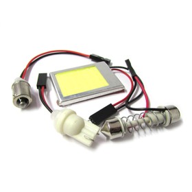 Pannello Lampada Led COB 24 Chip 12V 4,8W 38X27mm Siluro T11 Regolabile T10 W5W BA9S T4W