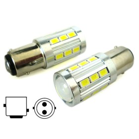Lampada Led BAY15D 1157 P21/5W 12V 24V 21 Smd 5730 Colore Rosso Luci Posizione Stop Auto Camion Super Luminoso