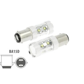 Lampada Led BA15D 50W 12V 24V Bianco Freddo 6000K Luci Per Barca