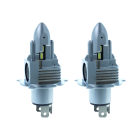 Lampada Full Led H4 12V 30W Bianco 6000K 3000/3000LM 360 Gradi Canbus Slim Con Ventola