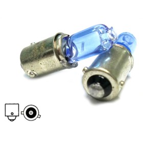 Lampada H6 12V 6W BAX9s H6W Con Effetto Gas XENON Bianco