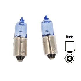 Lampada H10W 12V 10W BA9s Halogen Con Effetto Gas XENON Bianco 64113 LLB433A Piedi Dritti Per Luce Lettura Interna