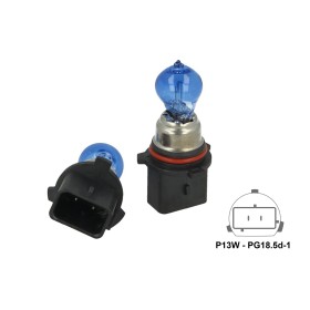 Lampada P13W 12V 13W PG18.5d-1 Super White Effetto Xenon Bianca Sostituzione Philips 12277C1