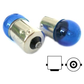 Lampada Alogena G18 BA15S R5W 12V 5W Luci Posizione Colore Azzurro