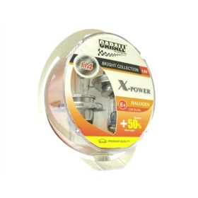 Coppia Lampada H4 12V 60/55W P43t X-Power +50% Luminosita T10 W5W Luci Posizione In Regalo