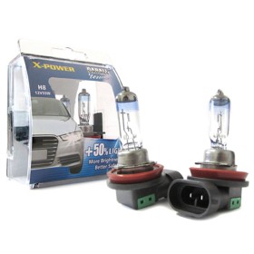 Coppia Lampada H8 12V 55W PGJ19-1 X-Power +50% Luminosita