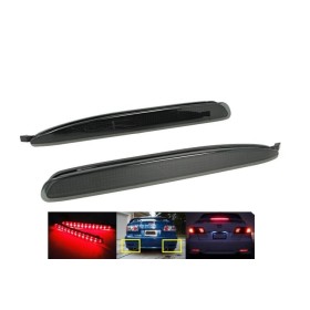 Kit 2 Fanali Posteriori A Led Nero Fume Per Mazda 6 Atenza GG Rear Bumper Reflector Tail Brake Light