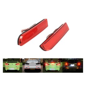 Kit 2 Fanali Posteriori A Led Rosso Per Mitsubishi Lancer Outlander Sport RVR ASX Rear Bumper Tail Brake Reflector Light