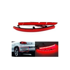 Kit 2 Fanali Posteriori A Led Rosso Per Volkswagen VW Tiguan Sostituzione Catarifrangente Riflettore Originale