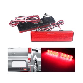 Kit 2 Fanali Posteriori A Led Rosso Per Opel Vauxhall Vivaro Movano Renault Master Trafic Nissan Primastar Sostituzione Catarifrangente Riflettore Originale