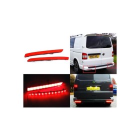 Kit 2 Fanali Posteriori A Led Rosso Per VW T5 Transporter Multivan 12-15 Caravelle 2014 Sostituzione Catarifrangente Riflettore Originale