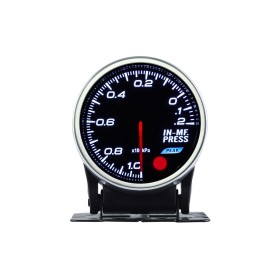 Vacuometro Vuotometro Analogico Pressione Vuoto BAR IN-MF Press Vacuum Gauge 52mm 12V Auto Doppio Ingresso Alimentazione 10 Colori