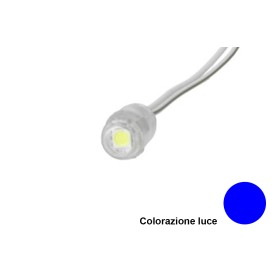 Modulo Bottone LED Da Incasso 1 SMD 5050 Colore Blue 12V IP68 120 Gradi SKU-5139