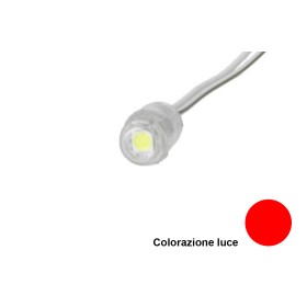 Modulo Bottone LED Da Incasso 1 SMD 5050 Colore Rosso 12V IP68 120 Gradi SKU-5137