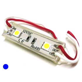 Modulo Mattone LED 2 SMD 5050 Colore Blue 12V Impermeabile Per Insegna Pubblicitaria