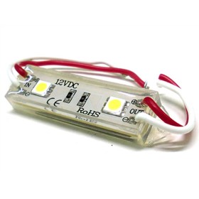 Modulo Mattone LED 2 SMD 5050 Bianco Freddo 12V Impermeabile Per Insegna Pubblicitaria