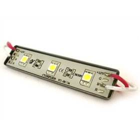 Modulo Mattone LED 3 SMD 5050 Bianco Ghiaccio 12V Impermeabile IP67