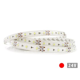 24V Bobina Led 5 Metri 300 Smd 3528 Colore Rosso Tagliabile IP65 Biadesivo Per Camion Barca