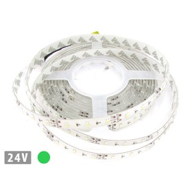 24V Bobina Led 5 Metri 300 Smd 3528 Colore Verde Tagliabile IP65 Biadesivo Per Camion Barca