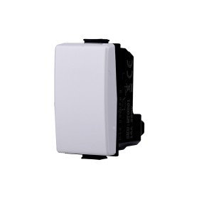 ETTROIT Pulsante 1P 16A Normalmente Aperto Colore Bianco Compatibile Con Bticino Matix