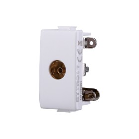 ETTROIT Connettore Presa TV Terminale Femmina Colore Bianco Compatibile Con Bticino Matix
