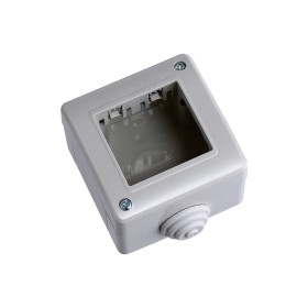 ETTROIT Custodia 2P IP40 Scatola Porta Frutti Da Esterno 2 Posti ModuliCompatibile Con Bticino Matix