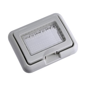 ETTROIT Placca con Coperchio 3P Supporto Stango Idrobox IP55 Compatibile Con Bticino Matix