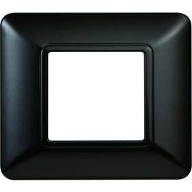 ETTROIT Placca Plastica Serie Solar 2P Colore Acciaio Scuro Compatibile Con Bticino Matix