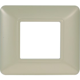 ETTROIT Placca Plastica Serie Solar 2P Colore Sabbia Compatibile Con Bticino Matix