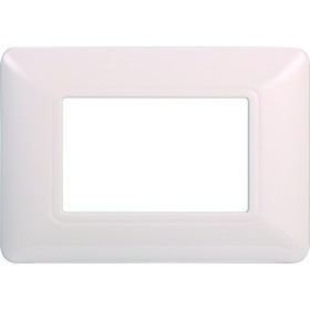 ETTROIT Placca Plastica Serie Solar 3P Colore Bianco Compatibile Con Bticino Matix
