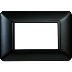 ETTROIT Placca Plastica Serie Solar 3P Colore Acciaio Scuro Compatibile Con Bticino Matix