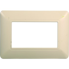 ETTROIT Placca Plastica Serie Solar 3P Colore Sabbia Compatibile Con Bticino Matix