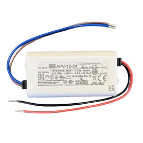 MeanWell APV-12-24 Alimentatore 12W 24V 0,5A IP42 Input 220V e 110V