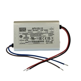 MeanWell APV-25-12 Alimentatore 25W 12V 2,1A IP42 Input 220V e 110V