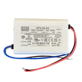 MeanWell APV-35-24 Alimentatore 35W 24V 1,5A IP42 Input 220V e 110V