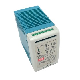 MeanWell DRC-100B Alimentatore AC/DC 100W montaggio Su Guida DIN con Funzione di Carica Batteria (UPS) Output 24-30Vdc at 2.25A e 27.6Vdc at 1.25A