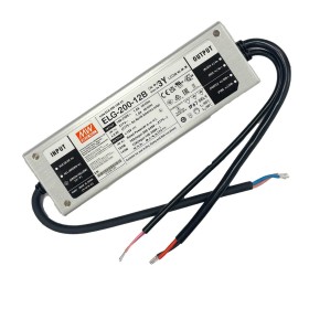 MeanWell ELG-200-12B-3Y Alimentatore IP67 192W 12V 16A Input 220V e 110V Dimmerabile 3 In 1 0-10V PWM Resistenza