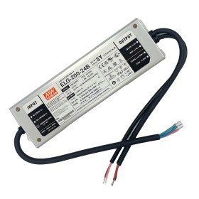 MeanWell ELG-200-24B-3Y Alimentatore Dimmerabile 0-10V PWM Resistenza IP67 200W 24V 8,4A Input 220V e 110V