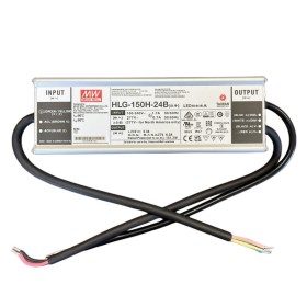 MeanWell HLG-150H-24B Alimentatore IP67 150W 24V 6,3A Dimmerabile 1-10V PWM Input 220V e 110V