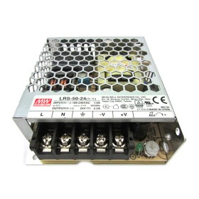 Alimentatore MeanWell CV Trasformatore 24V 50W 2,2A LRS-50-24 Per Luci Led