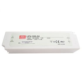 Alimentatore Trasformatore CV MeanWell Impermeabile IP67 24V 100W 4,2A LPV-100-24 Input 220V e 110V