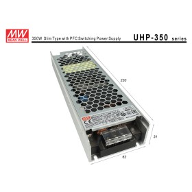 Alimentatore MeanWell CV 24V 350W 14,6A Senza Ventola UHP-350-24 Trasformatore Da AC 220V A DC 24V Per Luci Led Interno