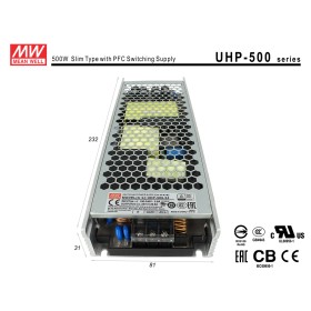 Alimentatore MeanWell CV 24V 500W 20,9A Senza Ventola UHP-500-24 Trasformatore Da AC 220V A DC 24V Per Luci Led Interno