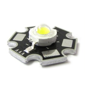 Power Led 3W Bianco Caldo 3000K-3500K 200 Lumen 700mA Piastra Dissipatore Inclusa
