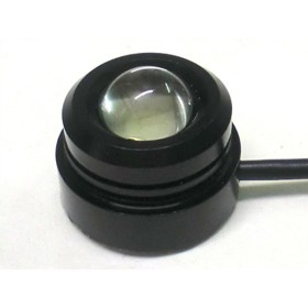 Power Led A Bottone 1,5W 12V Bianco Freddo Dissipatore Alluminio Per DRL Daylight