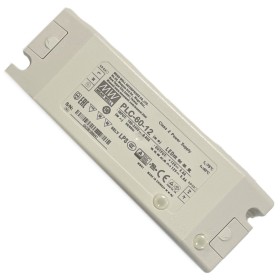 Meanwell PLC-60-12 Alimentatore 12V 5A 60W Con Scatola Chiusa In Plastica Input 220V e 110V