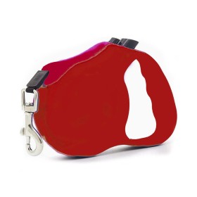 Guinzaglio per Cani 3 Metri Retrattile Colore Rosso